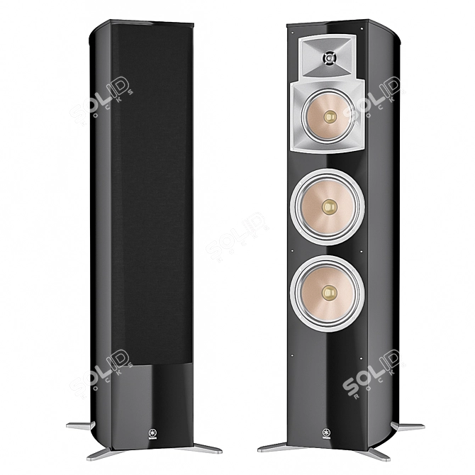 Yamaha NS-555 Outdoor Speakers 3D model image 1