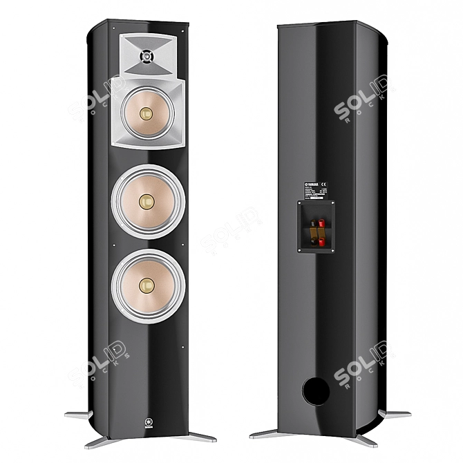 Yamaha NS-555 Outdoor Speakers 3D model image 2