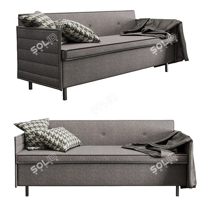 Versatile Triple Quantum Sofa 3D model image 1