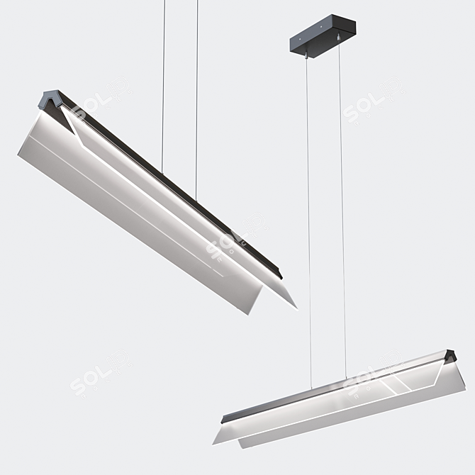 Tech Lighting Span Suspension: Sleek and Efficient 3D model image 1