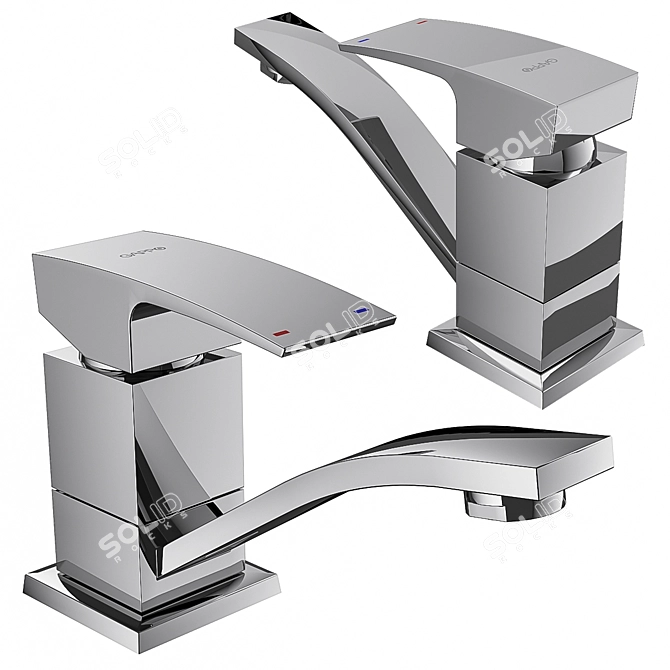 Gappo G4507 Bathroom Sink Mixer 3D model image 1