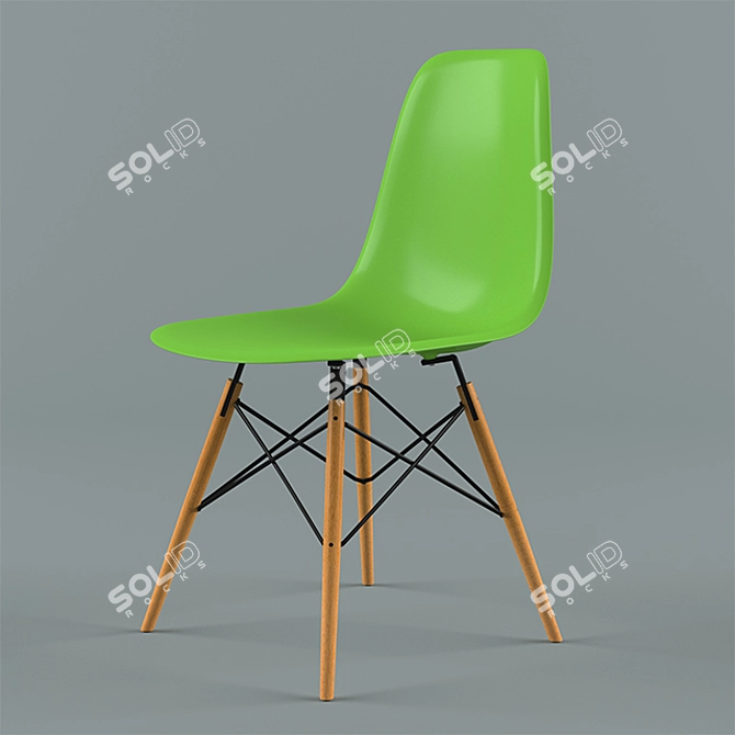 Eames DSW Stool by Stool Group 3D model image 1