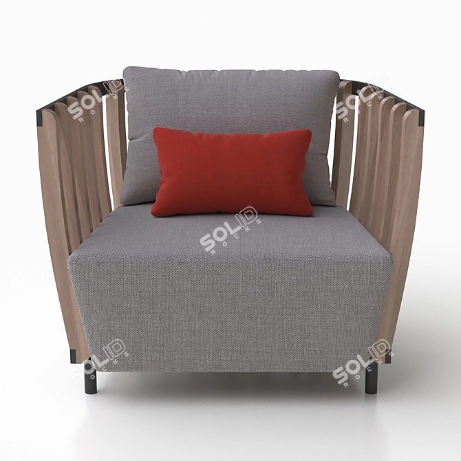 Swing Lounge Chair by Ethimo 3D model image 2