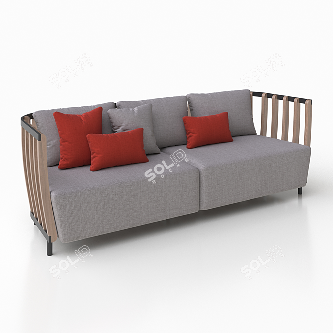 Swing XL Sofa: Ethimo Collection 3D model image 1