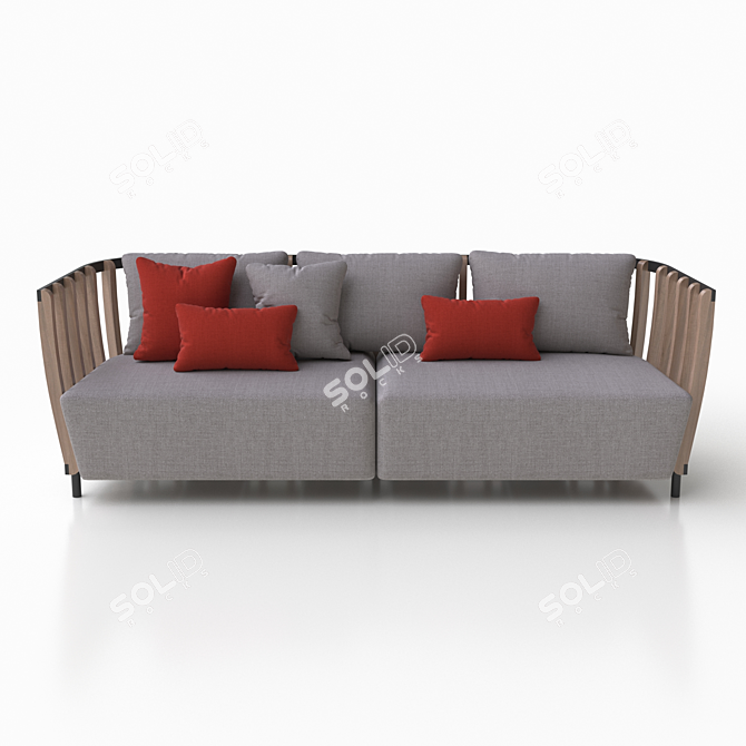 Swing XL Sofa: Ethimo Collection 3D model image 2