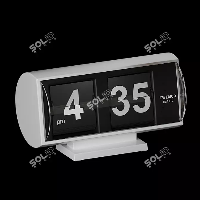 Retro Flip Clock by Twemco 3D model image 1