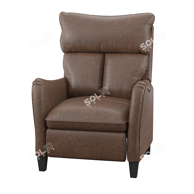 Hallock Comfort Recliner 3D model image 1