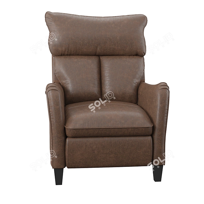 Hallock Comfort Recliner 3D model image 2