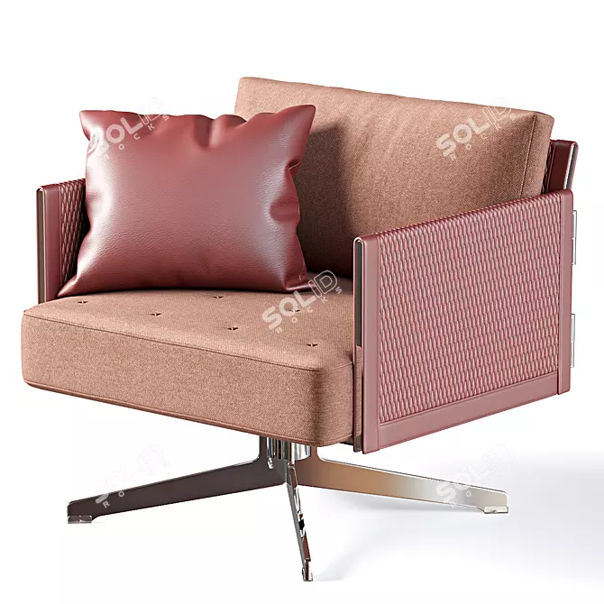 Clayton Contemporary Armchair 3D model image 1