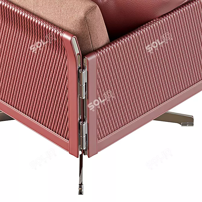 Clayton Contemporary Armchair 3D model image 2