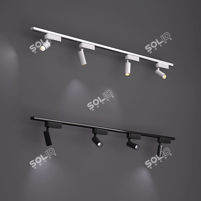 Elegant Track Lighting: Nowodvorski Profile iris 3D model image 1