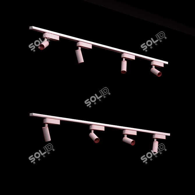 Elegant Track Lighting: Nowodvorski Profile iris 3D model image 2