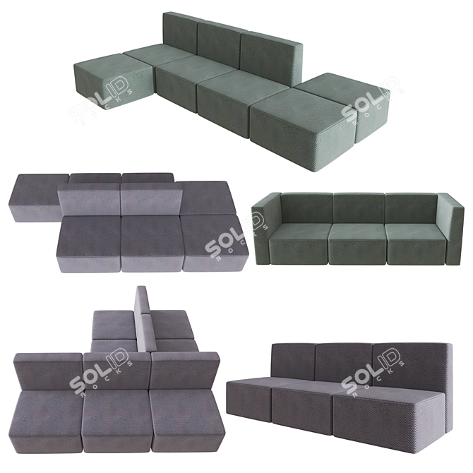 VersaMod: Modular Sofa Reinvented 3D model image 1