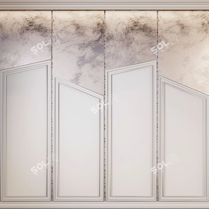 Elegant Decorative Panel - Perfect for Modern Interior 3D model image 1