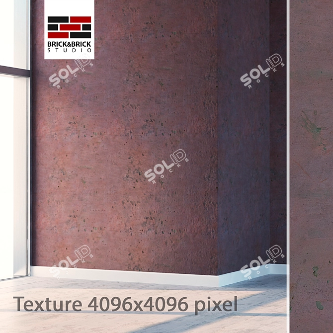 High-detail Seamless Plaster 3D model image 2