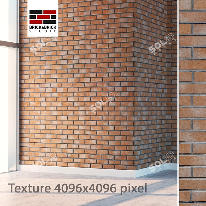 Seamless Detailed Brick Texture 3D model image 1