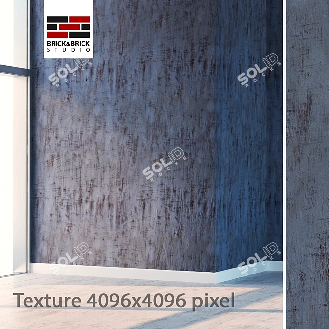 High Detailed Seamless Metal Texture 3D model image 1