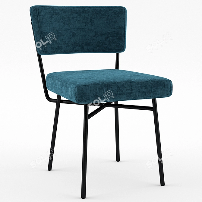 Modern Elettra Armchair: Sleek and Stylish 3D model image 2