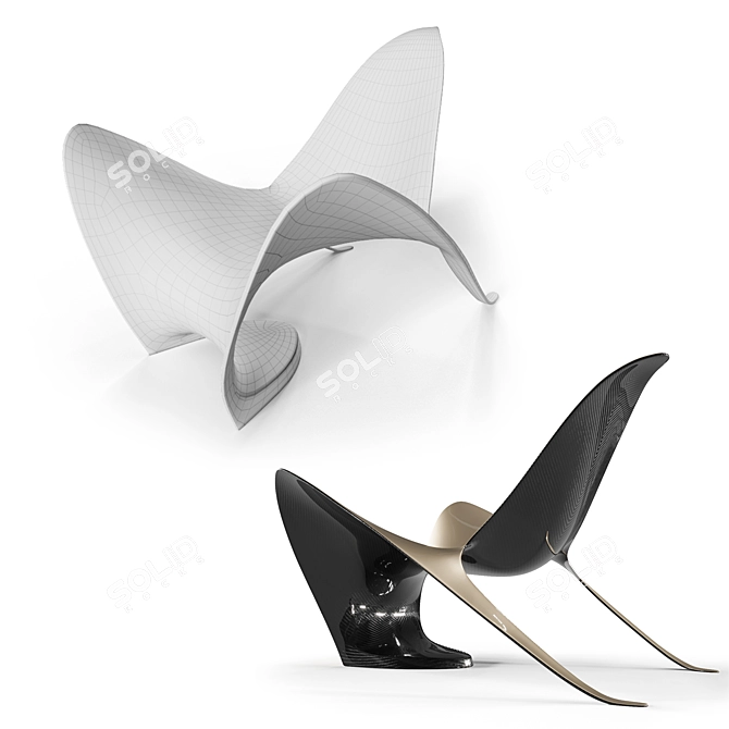 Manta: The Elegant Airborne Chair 3D model image 3