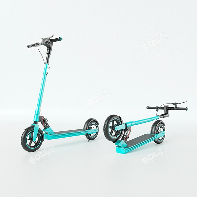 Foldable Electric Scooter: Convenient and Stylish! 3D model image 3