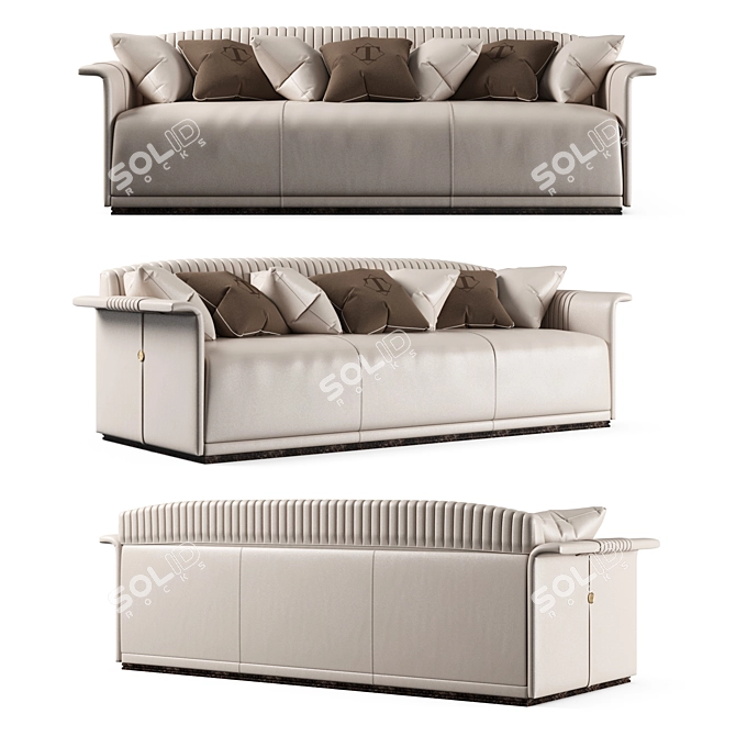 Luxury Turri Medison Sofa: Italian Elegance for Your Home 3D model image 1