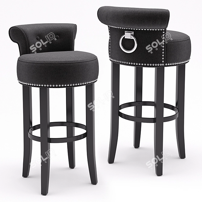 Elegant Eichholtz Sophia Loren Bar Stool 3D model image 2