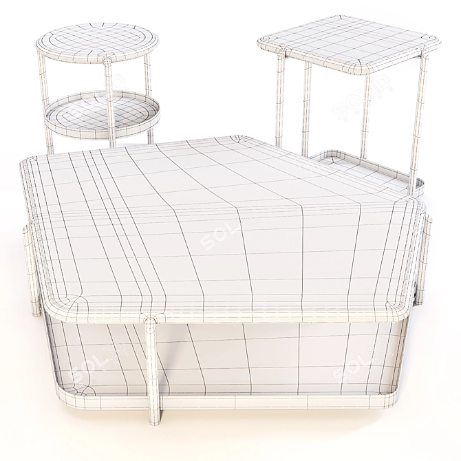 Giorgetti Skyline: Elegant Coffee Table 3D model image 3