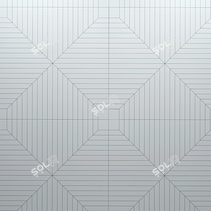 Elegant Marble Tile & Decor 3D model image 3