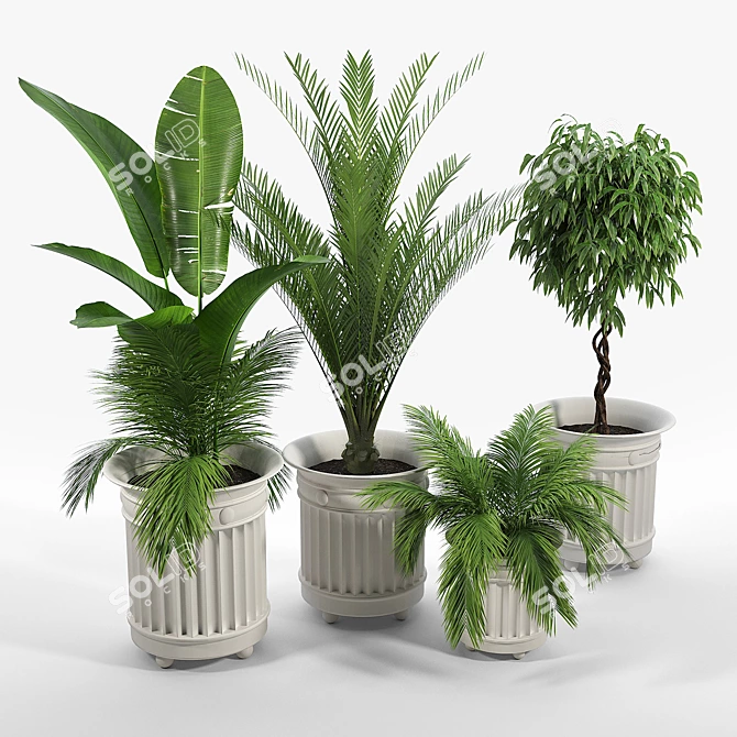 Elevate Your Garden with the Prescott Planter 3D model image 2