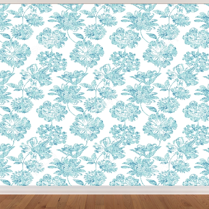 Seamless Wallpaper Set - 3 Colors 3D model image 3