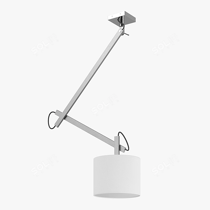 Modern Meccano Lightstar Chandelier 3D model image 2