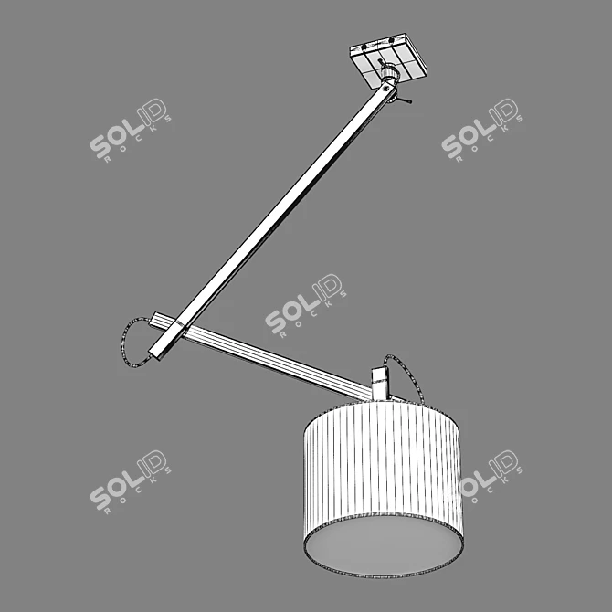 Modern Meccano Lightstar Chandelier 3D model image 3