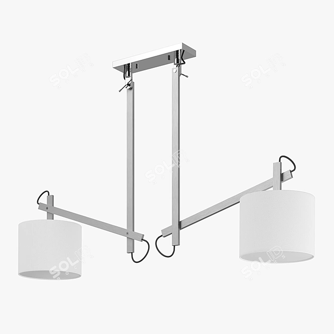 Meccano Lightstar Chandelier - Modern Elegance for Your Space 3D model image 2