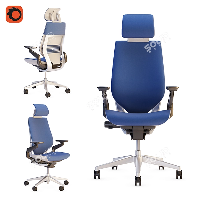 Steelcase Gesture Office Chair 3D model image 1