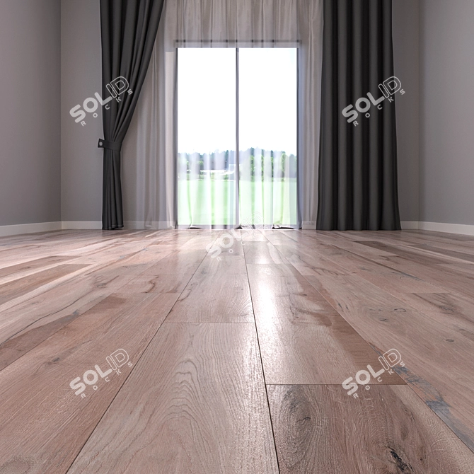 HD Parquet Floor Textures 3D model image 2