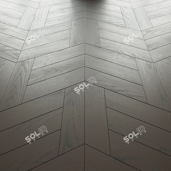 Zonta Chevron Oak Parquet 3D model image 1