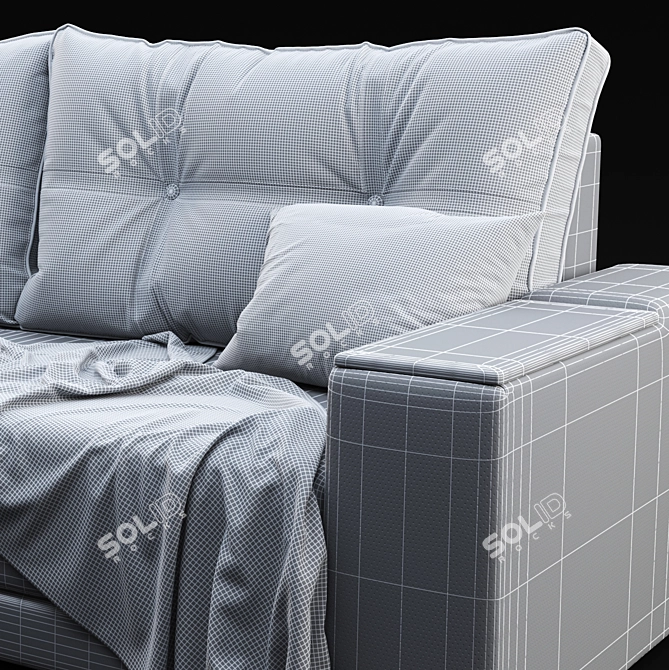 Modern Sofa Garnitu with Magnat 3D model image 3