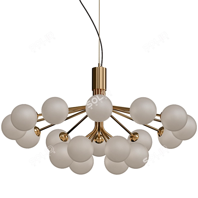 Nuura Brass Pendant Light 3D model image 1