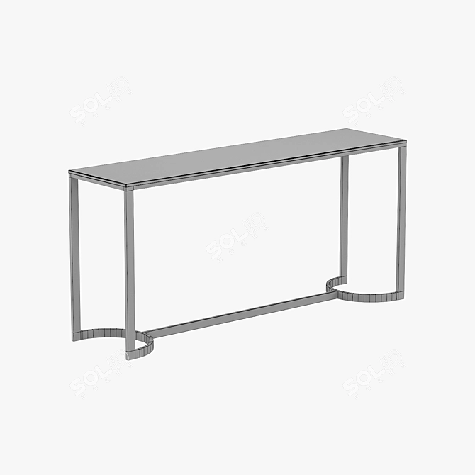 Luxury Loft-style Blanchard Console Table 3D model image 3