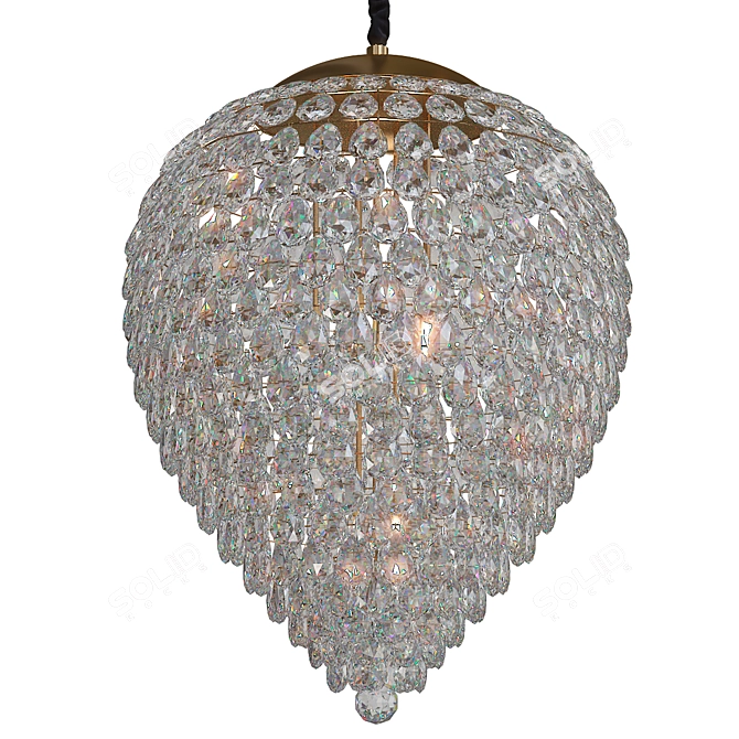 Classic Elegance: CANDELA_2 Chandelier 3D model image 1