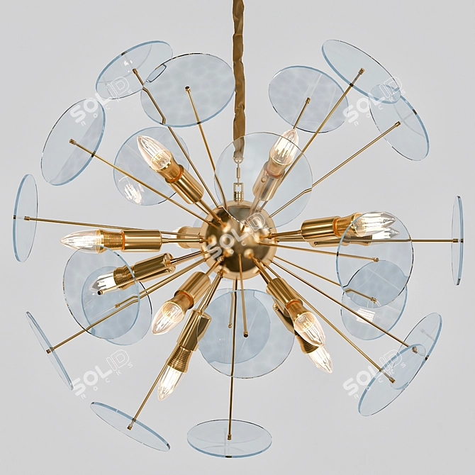 Elegant Luminary: CANDELA's Chandelier 3D model image 1