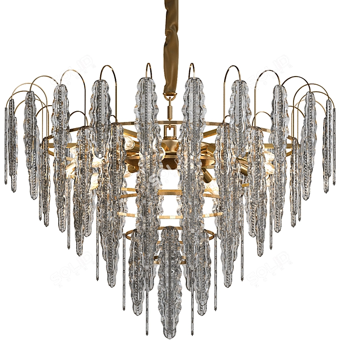 Elegant Illumination: CANDELA_14 Chandelier 3D model image 1
