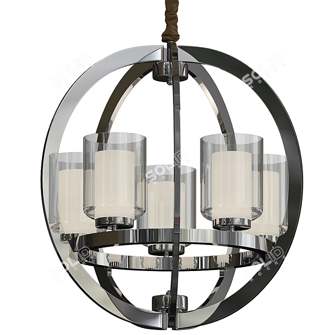 Radiant Glow Chandelier 3D model image 1