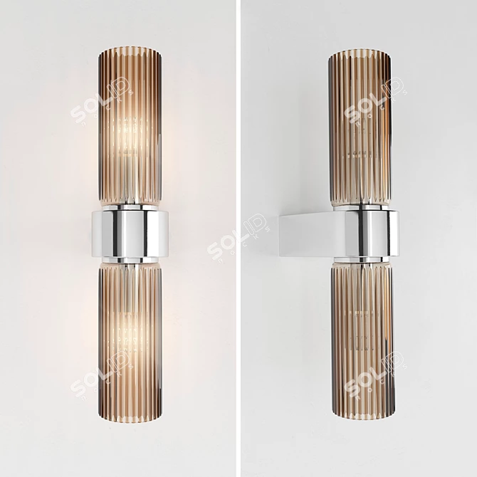 Antoniolupi Rondo: Elegant Chrome Wall Sconce 3D model image 1