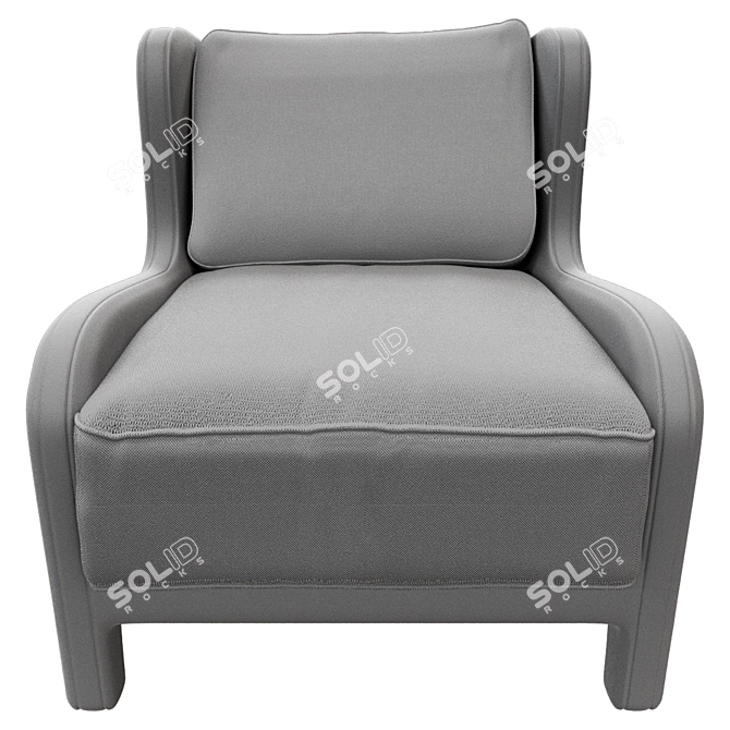 Meridiani Forrest Soft Chair: Luxury and Comfort 3D model image 2