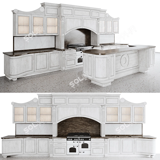 Pantheon Kitchen Set 3D model image 1