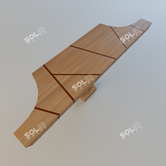 Elegant Amaris Console Table 3D model image 2