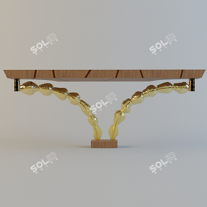 Elegant Amaris Console Table 3D model image 3