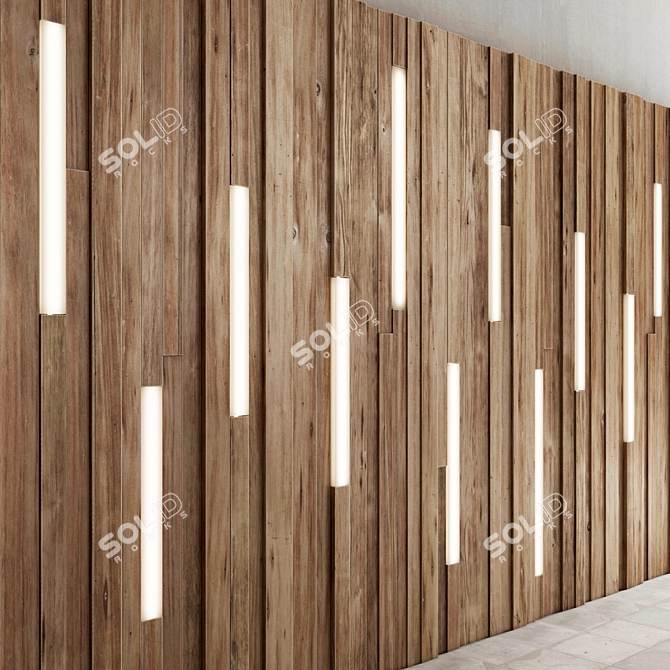 Premium Wood Panel Texture - 3D Max, OBJ, FBX, 3DS 3D model image 1