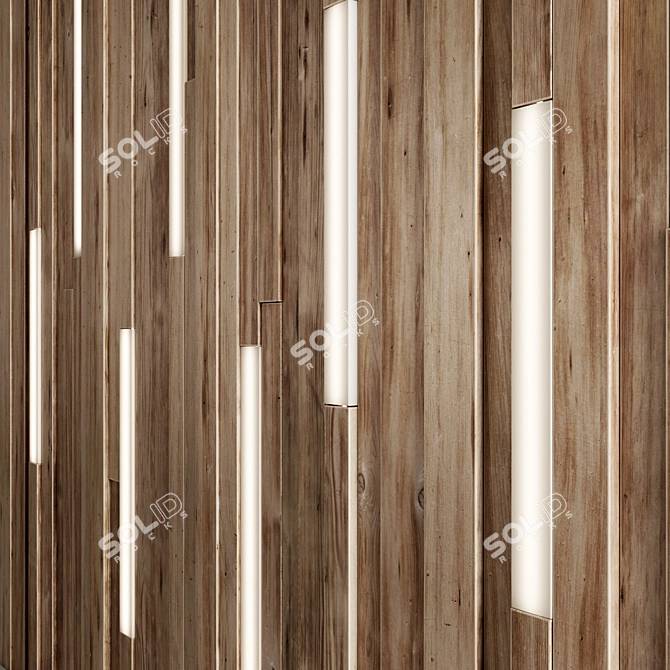 Premium Wood Panel Texture - 3D Max, OBJ, FBX, 3DS 3D model image 2